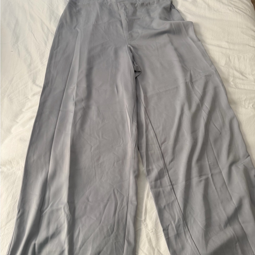 Light Gray Wide Leg Pants